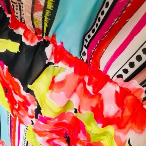 Christophe Sauvat Intermix Dress Floral Apache S - Picture 9 of 10